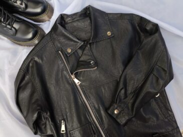 Photo leather jacket