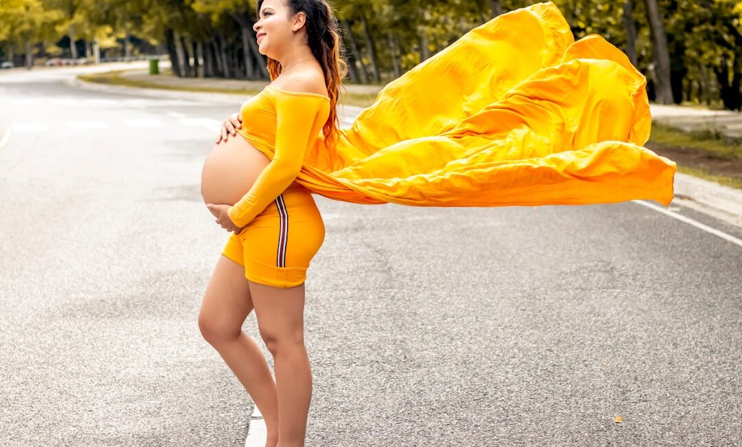 Photo fashionable maternity