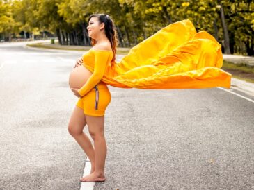 Photo fashionable maternity